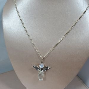 Nwo angel pendant and silver chain